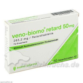 VENO BIOMO retard 50 mg Tabl., 50 ST – PZN 3108293 из Германии