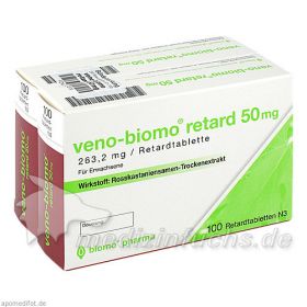 VENO BIOMO retard 50 mg Tabl., 2X100 ST – PZN 3727079 из Германии