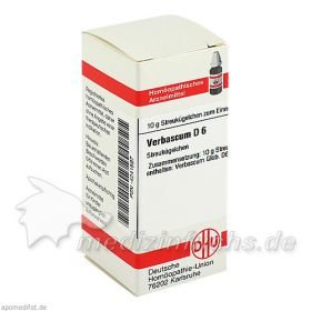 VERBASCUM D 6 Globuli, 10 G – PZN 4241597 из Германии