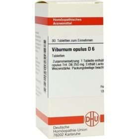 VIBURNUM OPULUS D 6 Tabletten, 80 ST – PZN 4242013 из Германии