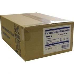 VERBANDZELLSTOFF ZUSCHNITTE hochgebleicht 12x20 cm, 1000 G – PZN 4422838 из Германии