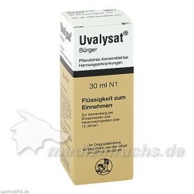 Uvalysat Bürger, 30 ML – PZN 6715384 из Германии