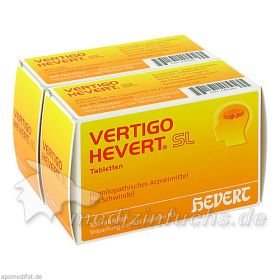 VERTIGO HEVERT SL Tabletten, 300 ST – PZN 6766281 из Германии