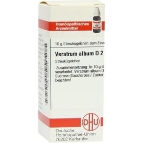 VERATRUM ALBUM D 2 Globuli, 10 G – PZN 7250013 из Германии