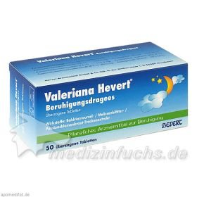 VALERIANA HEVERT Beruhigungsdragees, 50 ST – PZN 761940 из Германии