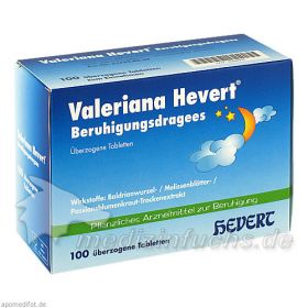 VALERIANA HEVERT Beruhigungsdragees, 100 ST – PZN 761957 из Германии