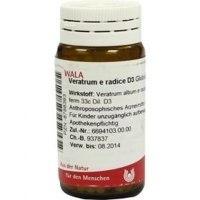 VERATRUM E radice D 3 Globuli, 20 G – PZN 8788393 из Германии
