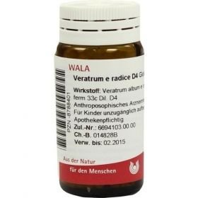 VERATRUM E radice D 4 Globuli, 20 G – PZN 8788401 из Германии