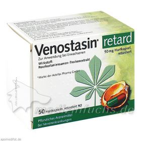 VENOSTASIN retard 50 mg Hartkapsel retardiert, 50 ST – PZN 8862652 из Германии