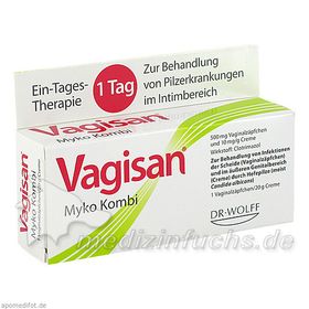 VAGISAN Myko Kombi 1 Tagestherapie, 1 P – PZN 9235710 из Германии