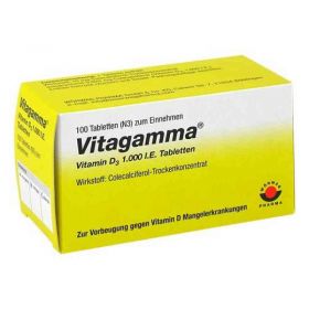 Vitagamma Vitamin D3 1000 I.e.tabletten (100 stk) – PZN 1486045 из Германии