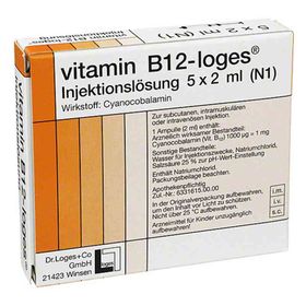 Vitamin B12 Loges Injektionslösung Ampullen (5X2 ml) – PZN 2860617 из Германии