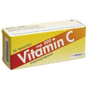 Vitamin C 200 mg Tabletten (50 stk) – PZN 4588935 из Германии