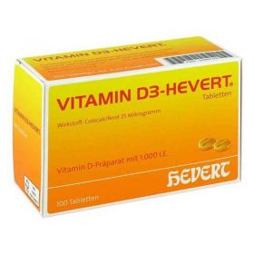 Vitamin D3 Hevert Tabletten (100 stk) – PZN 4897760 из Германии