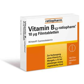 Vitamin B12 ratiopharm 10 [my]g Filmtabletten (100 stk) – PZN 8735267 из Германии