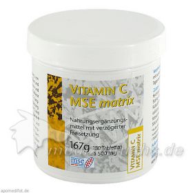 VITAMIN C MSE Matrix Tabletten, 180 ST – PZN 1046599 из Германии