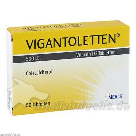 VIGANTOLETTEN 500 I.E. Vitamin D3 Tabletten, 50 ST – PZN 1245399 из Германии