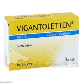 VIGANTOLETTEN 1.000 I.E. Vitamin D3 Tabletten, 100 ST – PZN 1245459 из Германии