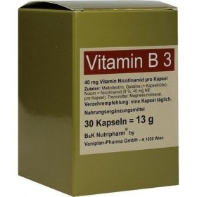 VITAMIN B3 Kapseln, 30 ST – PZN 1537498 из Германии