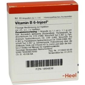 VITAMIN B6 Injeel Ampullen, 10 ST – PZN 1894838 из Германии