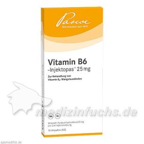 VITAMIN B6 Injektopas 25 mg Injektionsl, 10X2 ML – PZN 2180182 из Германии