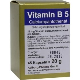VITAMIN B5 Kapseln, 45 ST – PZN 2248454 из Германии