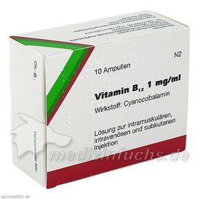VITAMIN B12 Wiedemann Ampullen, 10 ST – PZN 2260834 из Германии
