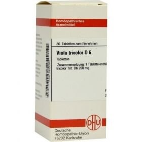 VIOLA TRICOLOR D 6 Tabletten, 80 ST – PZN 2637262 из Германии