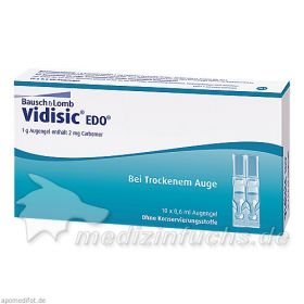 VIDISIC EDO Augengel, 10X0.6 ML – PZN 2726190 из Германии