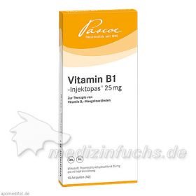 VITAMIN B1 Injektopas 25 mg Injektionsl, 10X1 ML – PZN 3262404 из Германии
