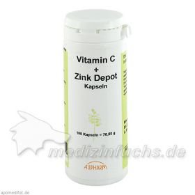 VITAMIN C+Zink Depot Kapseln, 100 ST – PZN 3401107 из Германии
