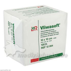 VLIWASOFT Vlieskompressen 10x10 cm unsteril 4l., 100 ST – PZN 3806933 из Германии