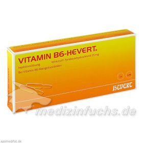 VITAMIN B6 Hevert Ampullen, 10X2 ML – PZN 3919991 из Германии