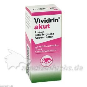VIVIDRIN akut Azelastin antiallerg. Augentropfen, 6 ML – PZN 3932773 из Германии