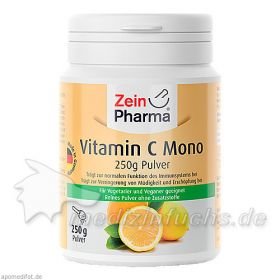 VITAMIN C Mono Pulver, 250 G – PZN 4760297 из Германии