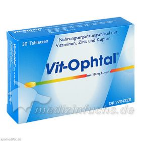 VIT OPHTAL mit 10 mg Lutein Tabletten, 30 ST – PZN 4781098 из Германии