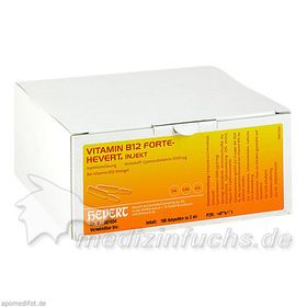 VITAMIN B12 Hevert forte Injekt Ampullen, 100X2 ML – PZN 4836103 из Германии
