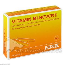 VITAMIN B1 Hevert Ampullen, 5 ST – PZN 4897814 из Германии