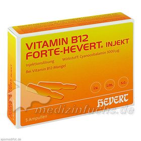 VITAMIN B12 Hevert forte Injekt Ampullen, 5X2 ML – PZN 4897837 из Германии