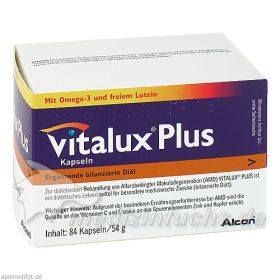 VITALUX Plus Lutein u.Omega 3 Kapseln, 84 ST – PZN 5135957 из Германии
