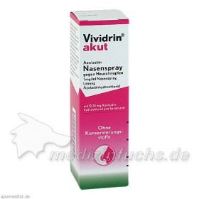 VIVIDRIN akut Azelastin Nasenspr.gg.Heuschn., 5 ML – PZN 704095 из Германии