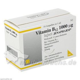 VITAMIN B12 1.000 \m63g Inject Jenapharm Ampullen, 10X1 ML – PZN 7146994 из Германии