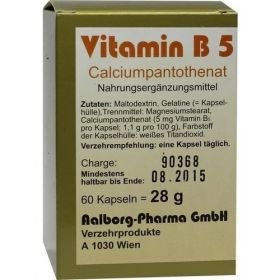 VITAMIN B5 Kapseln, 60 ST – PZN 876867 из Германии