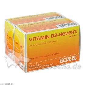 VITAMIN D3 Hevert Tabletten, 200 ST – PZN 9887387 из Германии