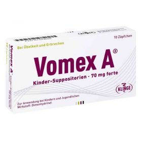 Vomex A Kinder 70mg forte (10 stk) – PZN 1493022 из Германии