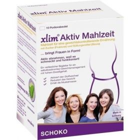 XLIM Aktiv Mahlzeit Schoko Pulver, 10X20 G – PZN 10056326 из Германии