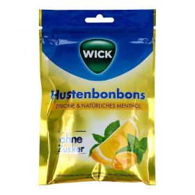 Wick Zitrone & nat.Menthol Bonb.o.zucker Beutel (72 g) – PZN 12595375 из Германии