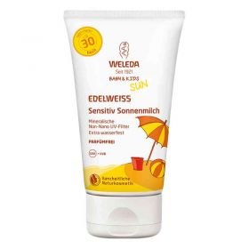 Weleda Edelweiss Sensitiv So.mil.lsf 30 Baby & Kid (150 ml) – PZN 13346674 из Германии