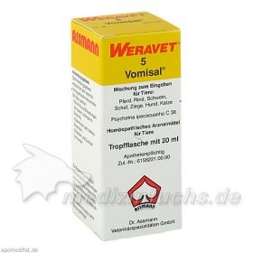 VOMISAL 5 Tropfen vet., 20 ML – PZN 2538436 из Германии