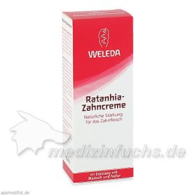 WELEDA Ratanhia Zahncreme, 75 ML – PZN 506550 из Германии